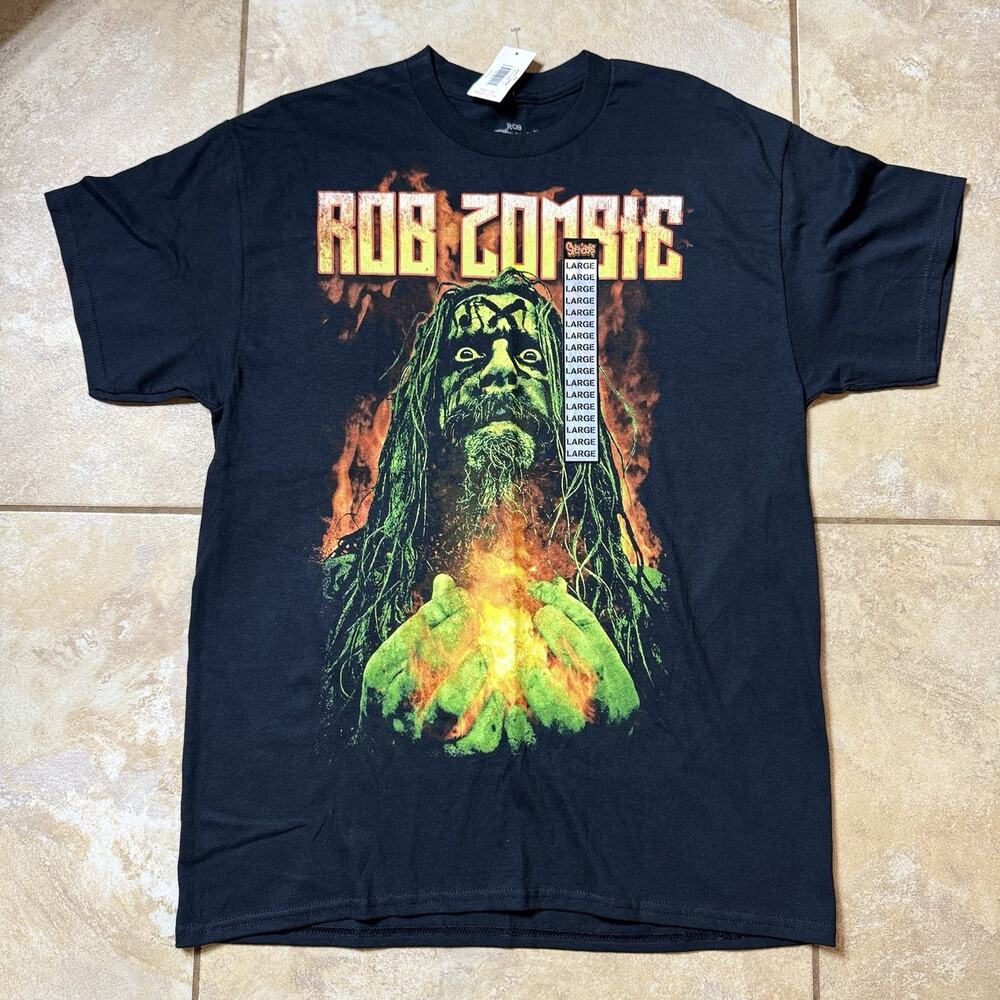 Rob Zombie Blaze T-Shirt LARGE New With Tags